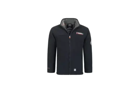 Ciemnogranatowy polar z poliestru marki Geographical Norway. Czy polar z poliestru jest dobry? Tak, ten polar jest ciepły i wygodny.