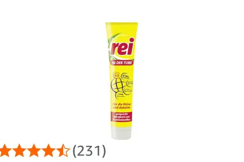 Rei in der Tube: ein gelbes Waschmittel für die Reise und daheim, ideal für Funktionskleidung.