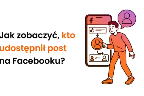 Dowiedz się, jak sprawdzić, kto udostępnił Twój post na Facebooku. Ilustracja pokazuje telefon z ikonami udostępnień.