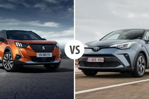 Pomarańczowy Peugeot 2008 vs szary Toyota C-HR. Który SUV ma lepsze spalanie?