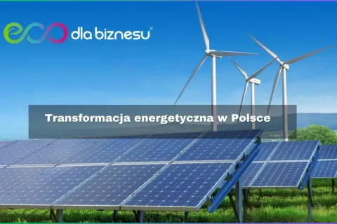 Panele słoneczne i wiatraki symbolizują transformację energetyczną w Polsce, kluczową dla polityki klimatycznej 2050.