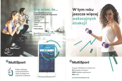 Karta MultiSport obejmuje 25 aktywności, w tym fitness, siłownię i basen. Sprawdź szczegóły na kartamultisport.pl.