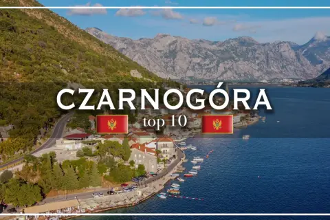 Widok na Zatokę Kotorską, idealne miejsce na czarnogóra turystyka. Widać miasteczko, góry i morze.