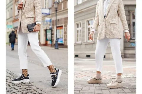 Jakie buty do białych spodni? Stylizacje damskie i męskie