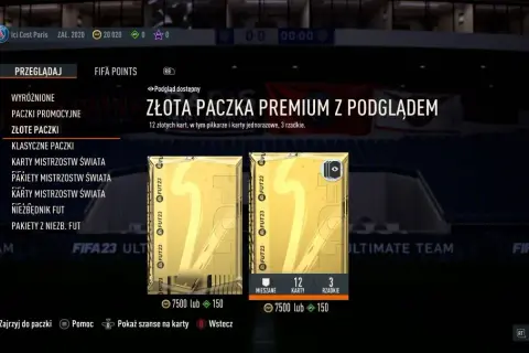 Jakie paczki otwierać w FIFA 23, aby zdobyć najlepszych zawodników?