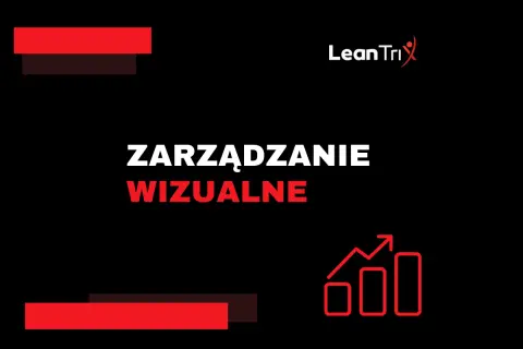 Grafika z napisem "ZARZĄDZANIE WIZUALNE" i ikoną wzrostu.