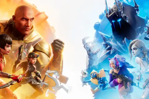 Charaktere aus Fortnite kämpfen in der neuen Season gegen eine eisige Bedrohung.