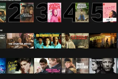 Netflix-Serien Top 10: "Das letzte, was er wollte" auf Platz 2, "System Sprenger" auf Platz 3, "Peter Rabbit" auf Platz 4 und "To All the Boys" auf Platz 5.
