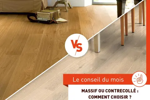 Comparaison de deux types de parquet : un bois clair et un bois plus chaud. Lequel choisir pour votre intérieur ?