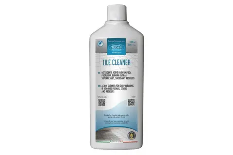 Botella de alcohol de limpieza para azulejos, marca Faber, para limpieza profunda de superficies.