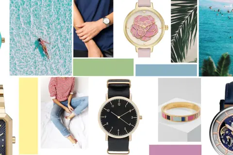 Czy zegarek to biżuteria? Złote, tęczowe, eleganckie i sportowe modele, a także bransoletka Kate Spade.