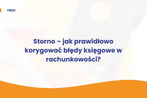 Storno – jak prawidłowo korygować błędy księgowe w rachunkowości? Grafika przedstawia terminal płatniczy z tekstem.