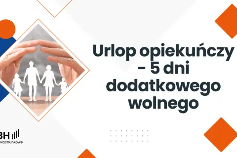 Urlop opiekuńczy na rodzica: 5 dni dodatkowego wolnego. Dłonie chroniące rodzinę z papieru.