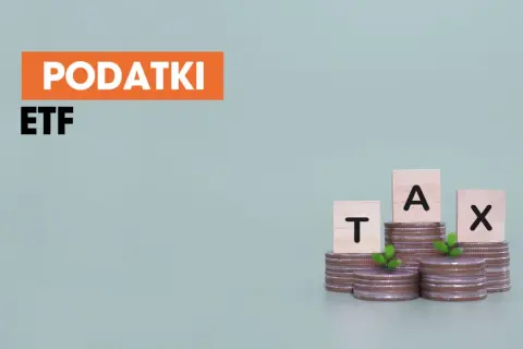 Podatki ETF. Stosy monet z literami T, A, X symbolizują ulga ustawowa.