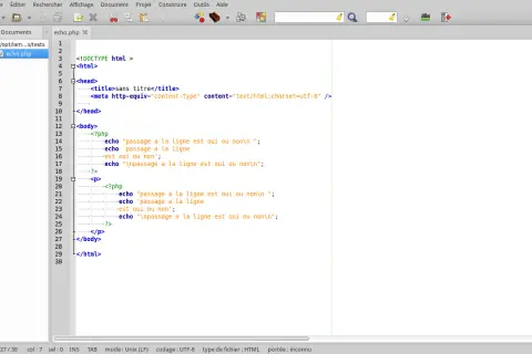 Illustration montrant trois méthodes pour gérer les sauts de ligne en HTML : CSS, balise `<pre>`, et interdiction de `<br>`.