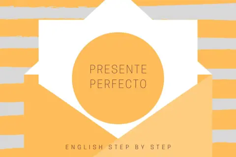El presente perfecto es un tiempo verbal clave. Aprende inglés paso a paso con este diseño.