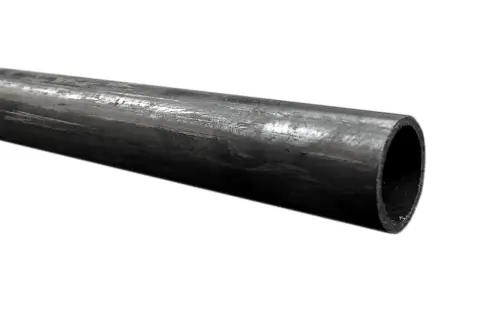 Metalowa rura 1 cal wymiary, z widocznym przekrojem i chropowatą powierzchnią.