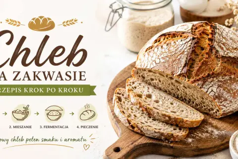 Chleb na zakwasie przepis krok po kroku. Domowy bochenek pełen smaku i aromatu, z chrupiącą skórką i puszystym wnętrzem.