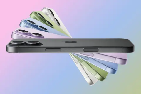 Kiedy nowy iPhone, wybór kolorów jest oszałamiający. Kilka modeli ułożonych w wachlarz, od ciemnego grafitu po pastelowe zielenie i fiolety.