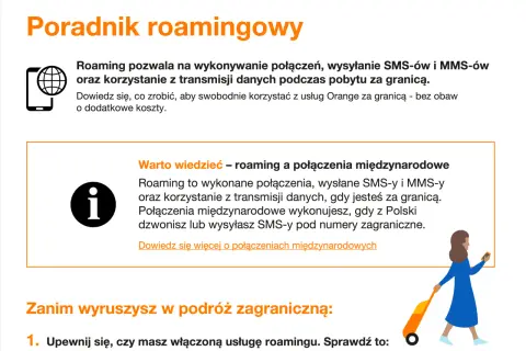 Poradnik roamingowy: jak korzystać z telefonu za granicą. Dowiedz się o roamingu i połączeniach międzynarodowych.