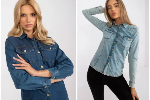 Dwie kobiety w koszulach jeansowych. Dowiedz się, z czym łączyć koszulę jeansową, by stworzyć modne stylizacje.