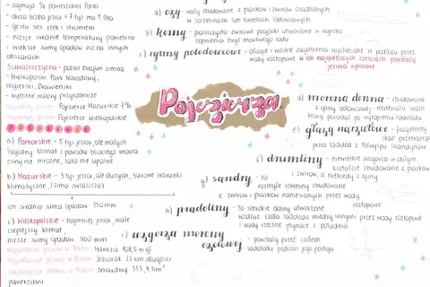 Pojezierza w Polsce to obszary z licznymi jeziorami, m.in. Pojezierze Mazurskie i Wielkopolskie.