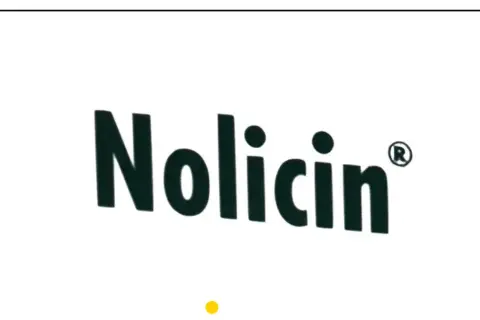 Logo leku Nolicin na białym tle.