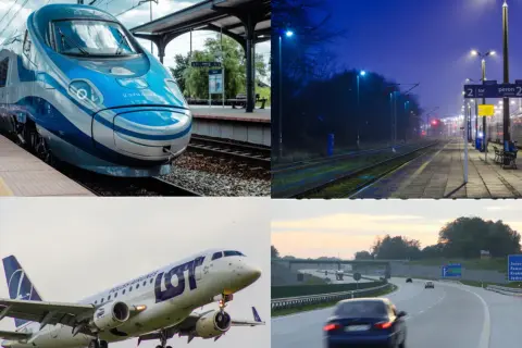 Szybki pociąg Pendolino i samolot LOT. Zastanawiasz się, ile trwa lot z Krakowa do Warszawy? Sprawdź!