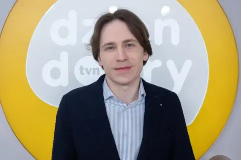 Marcin J, prawnik, w studiu Dzień Dobry TVN.