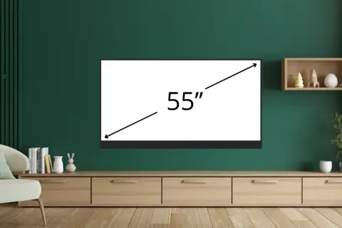 TV 55 cali: Złota zasada montażu. Idealna wysokość bez bólu!