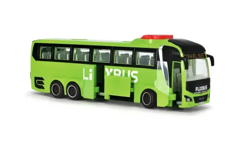 Zielony autobus FlixBus z otwartymi drzwiami, idealny na podróż. Gdyby tylko można było łatwo dokonać flixbus zwrot biletu!