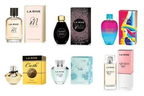 La Rive odpowiedniki lista: EN, Touch of Woman, Have Fun, Cash, Aqua Bella, Queen Life.