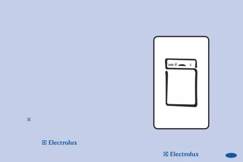 Ikona zmywarki Electrolux, pomocna przy korzystaniu z instrukcji obsługi.