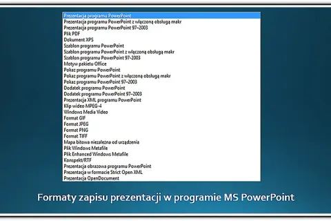 W jakim formacie zapisać prezentację PowerPoint, aby uniknąć problemów?