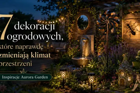 Odkryj 7 ciekawych pomysłów na ozdoby do ogrodu, które stworzą magiczny klimat. Fontanna, wiatraczek, lampiony i baśniowy domek dodadzą uroku.