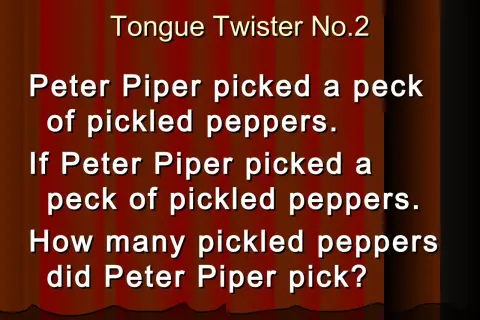 El trabalenguas "Peter Piper picked a peck of pickled peppers" y su pregunta sobre cuántos recogió.