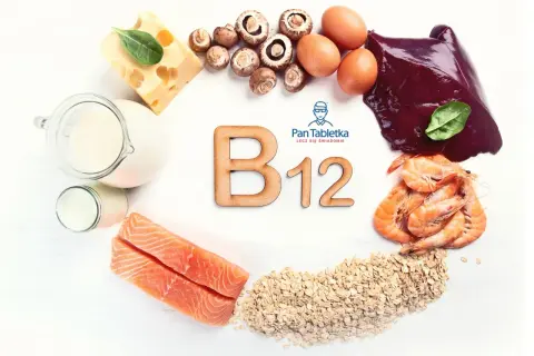 Produkty bogate w witaminę B12 na co? Witamina B12 znajduje się w jajach, mleku, serze, rybach, krewetkach, wątróbce i płatkach owsianych.