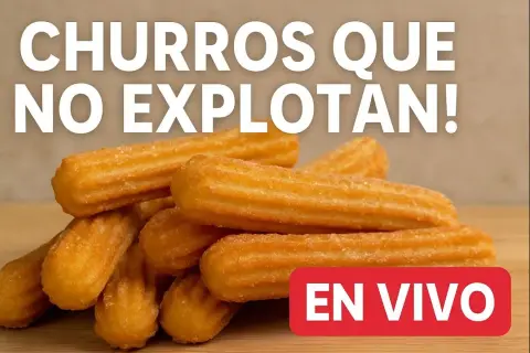 Churros de harina perfectos: receta fácil y segura ¡Evita que exploten!