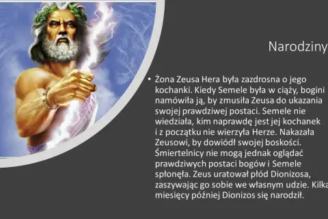 Zeus z piorunem, narodziny Dionizosa. Jakie uroczystości dały początek teatrowi w starożytnej Grecji?