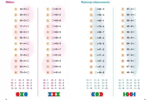 Sprawdzian dodawanie i odejmowanie w zakresie 100 klasa 2. Zadania z matematyki dla drugoklasistów.