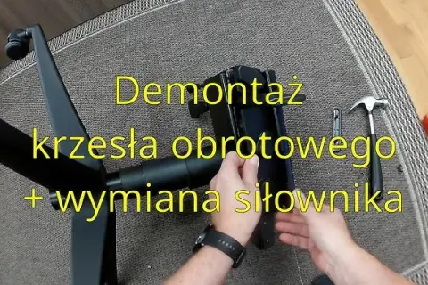 Zapieczony siłownik? Rozłóż krzesło obrotowe jak ekspert!