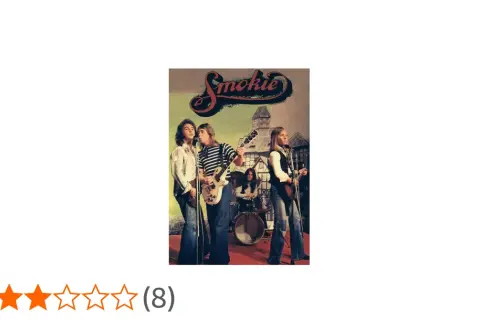 Smokie, zespół grający rocka, prezentuje swoje największe przeboje na okładce albumu.