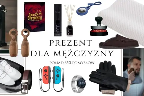 Szukasz pomysłu, co kupić mężowi na urodziny? Zobacz propozycje: ekspres do wody, książka, dyfuzor, akcesoria do gry, buty, zegarek, rękawiczki, kapcie, masażer.