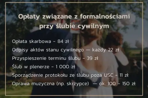 Ślub cywilny: Dokumenty, opłaty i procedura krok po kroku