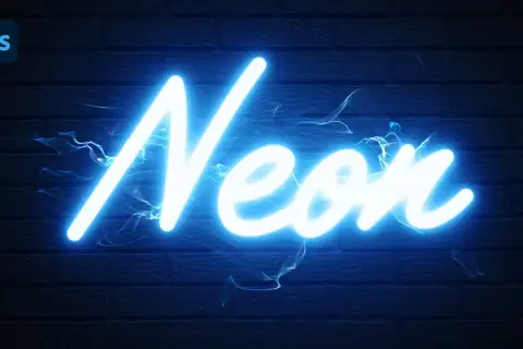 Photoshop: Neonowy napis, który olśniewa? Zrób go sam!