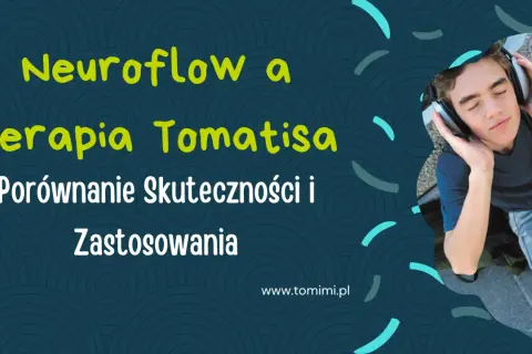 Chłopiec w słuchawkach, tekst o Neuroflow i Terapia Tomatisa. Porównanie skuteczności i zastosowania.