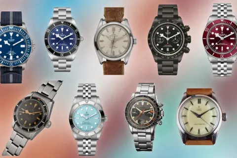 Variedad de relojes Tudor, desde modelos clásicos hasta deportivos, reflejando diversas opiniones de los Tudor.