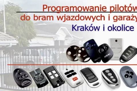 Programowanie pilotów do bram wjazdowych i garaży w Krakowie. Różne modele pilotów, dowiedz się, jak zaprogramować pilot do bramy.