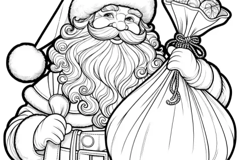 Weihnachtsmann Malvorlagen: Kostenlos herunterladen & selbst zeichnen