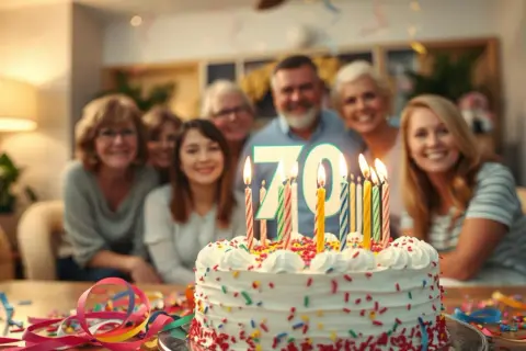 Śmieszne życzenia na 70 urodziny, które rozbawią jubilata i gości